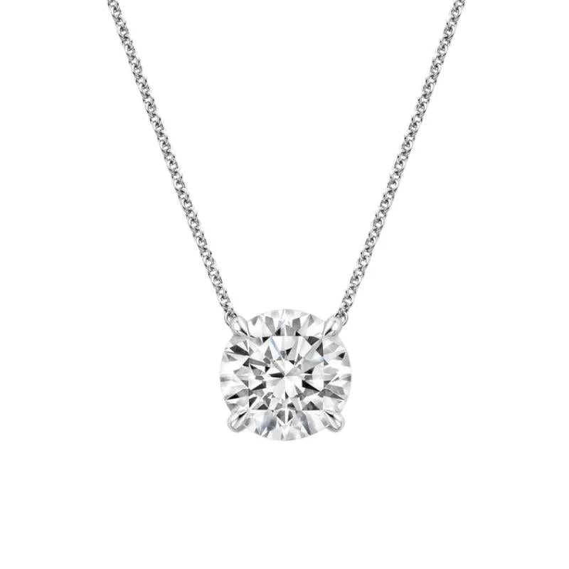 Soho Lab-Grown Diamond Necklace · round cut · lab-grown diamond necklace · white gold