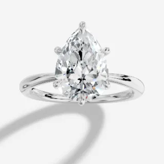 Pear Cut Diamond Rings
