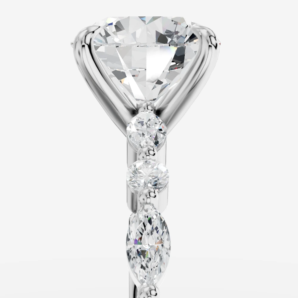 Royelle Lab-Grown Diamond Ring · round cut · lab-grown diamond ring · white gold