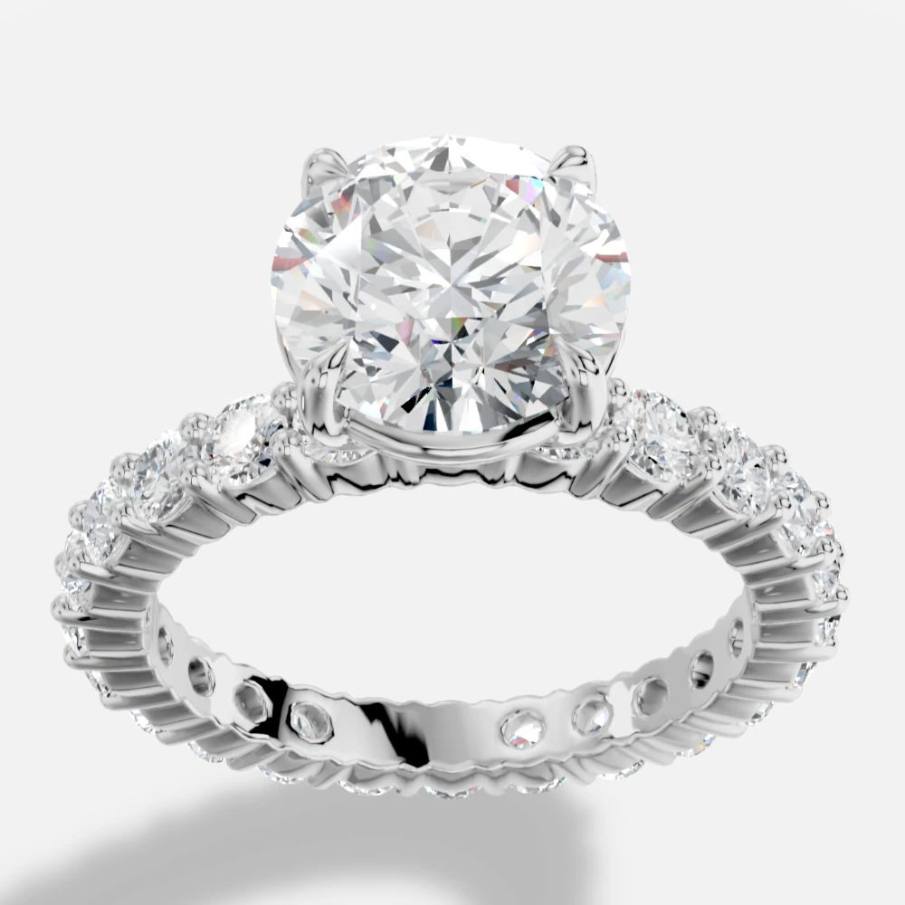 Imperial Lab-Grown Diamond Ring · round cut · lab-grown diamond ring · white gold
