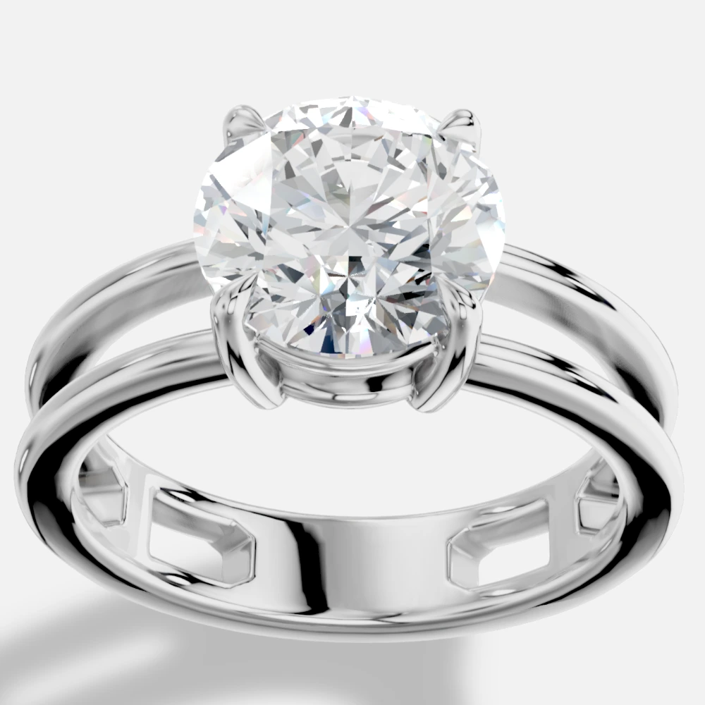 Eterna Lab-Grown Diamond Ring · round cut · lab-grown diamond ring · white gold