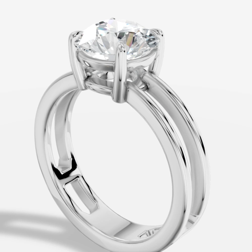 Eterna Lab-Grown Diamond Ring · round cut · lab-grown diamond ring · white gold