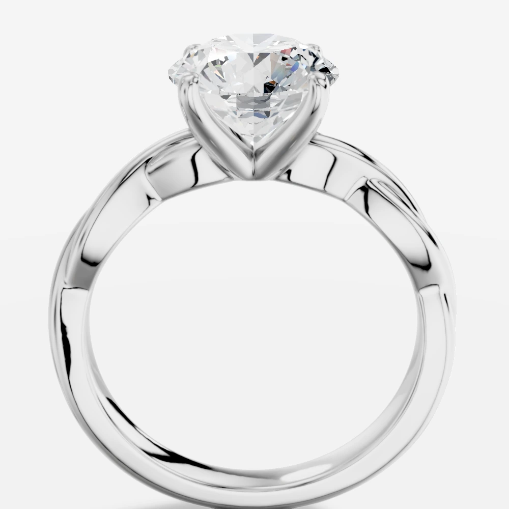 Theia Laboratuvar Pırlantası Yüzük · rundslibning · ring med laboratoriedyrket diamant · hvidguld
