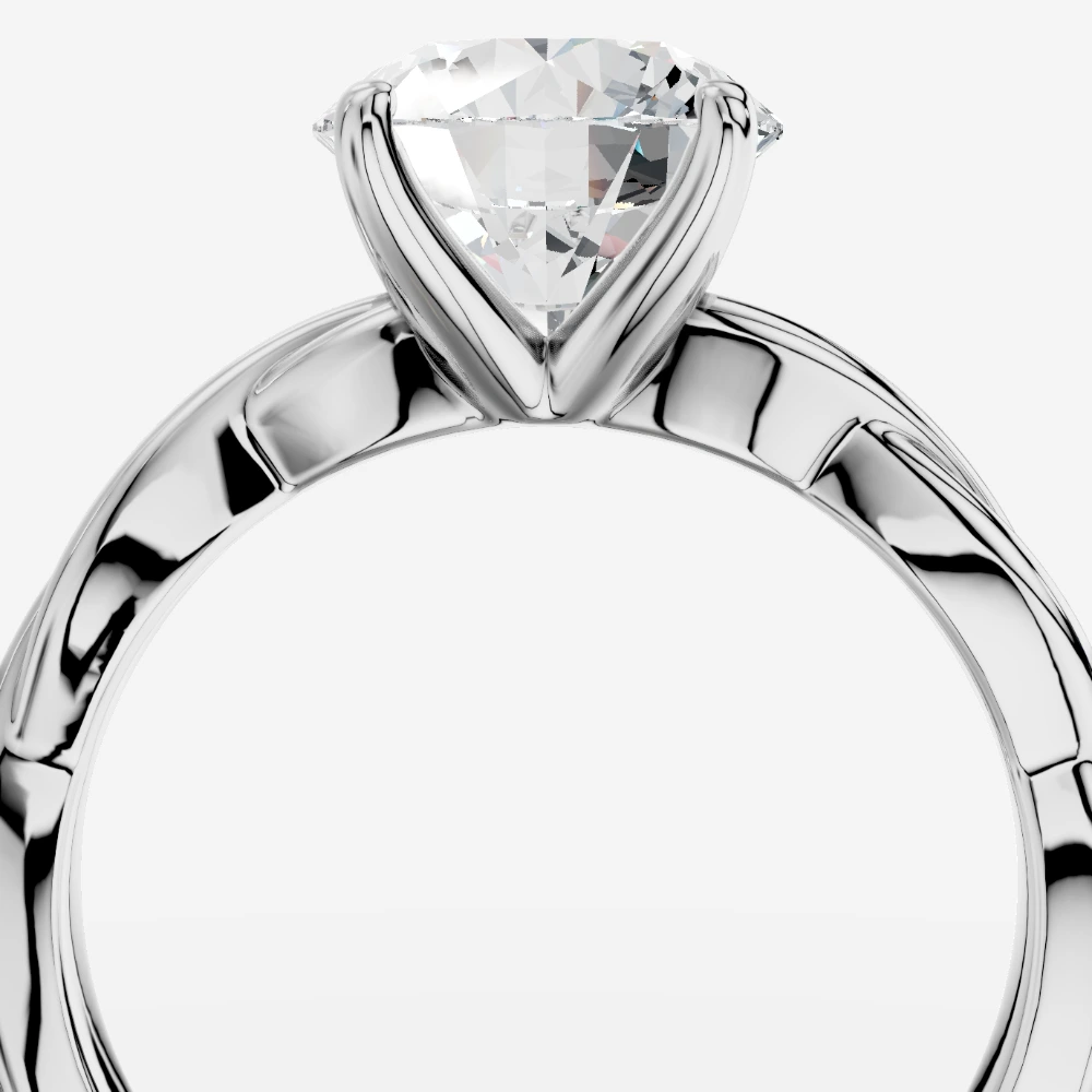 Theia Laboratuvar Pırlantası Yüzük · rundslibning · ring med laboratoriedyrket diamant · hvidguld