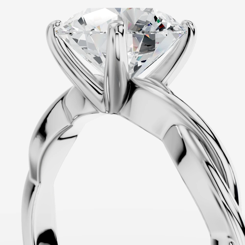 Theia Laboratuvar Pırlantası Yüzük · rundslibning · ring med laboratoriedyrket diamant · hvidguld
