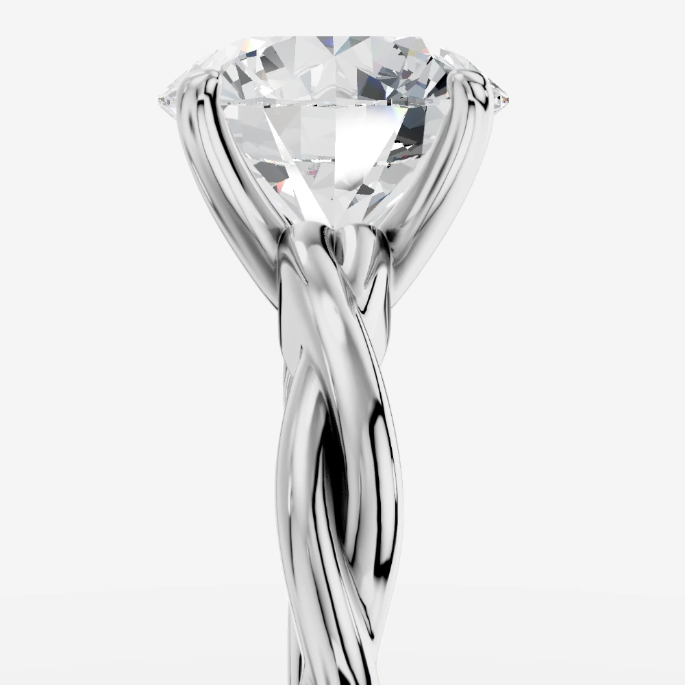 Theia Laboratuvar Pırlantası Yüzük · rundslibning · ring med laboratoriedyrket diamant · hvidguld