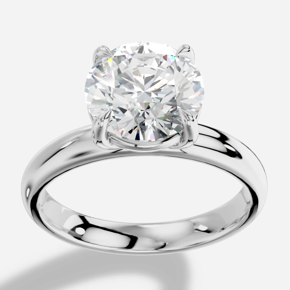 Aurelia Lab-Grown Diamond Ring · round cut · lab-grown diamond ring · white gold