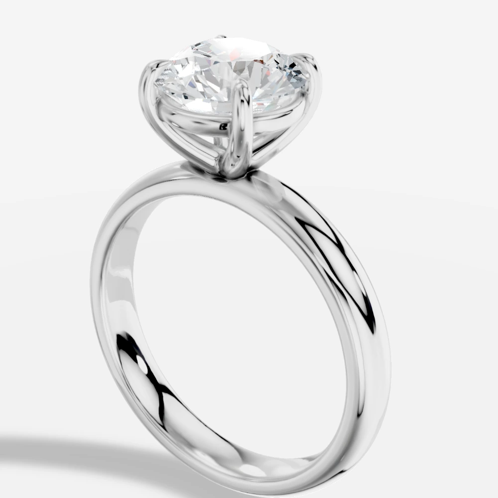 Aurelia Lab-Grown Diamond Ring · round cut · lab-grown diamond ring · white gold
