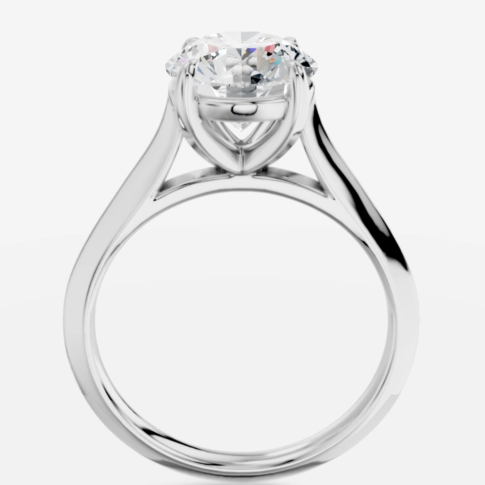 Helia Lab-Grown Diamond Ring · round cut · lab-grown diamond ring · white gold
