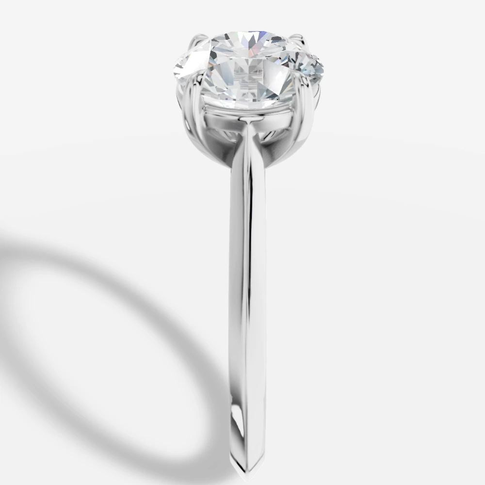 Helia Lab-Grown Diamond Ring · round cut · lab-grown diamond ring · white gold