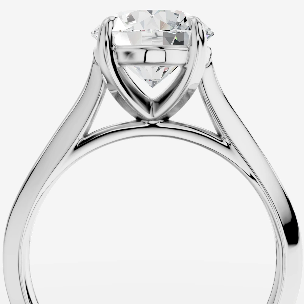 Helia Lab-Grown Diamond Ring · round cut · lab-grown diamond ring · white gold