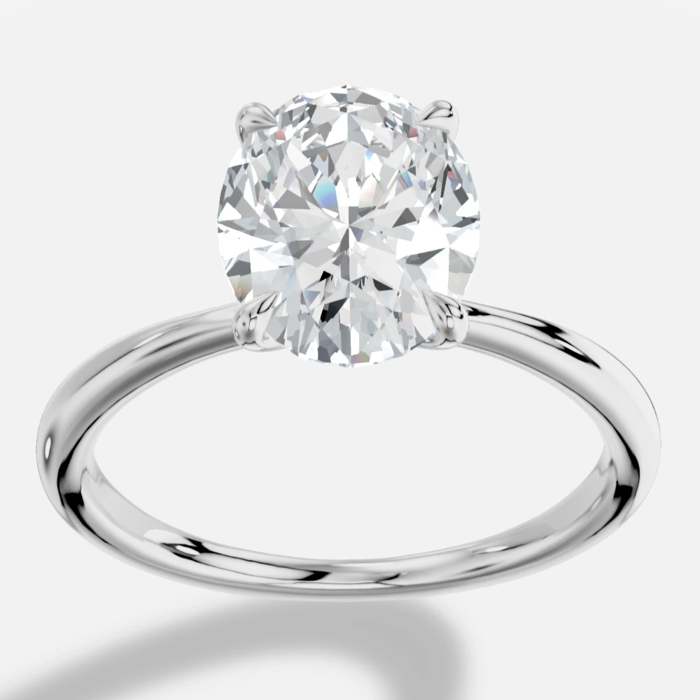 Cybele Oval Laboratuvar Pırlantası Yüzük · oval kesim · laboratuvar pırlantası yüzük · beyaz altın