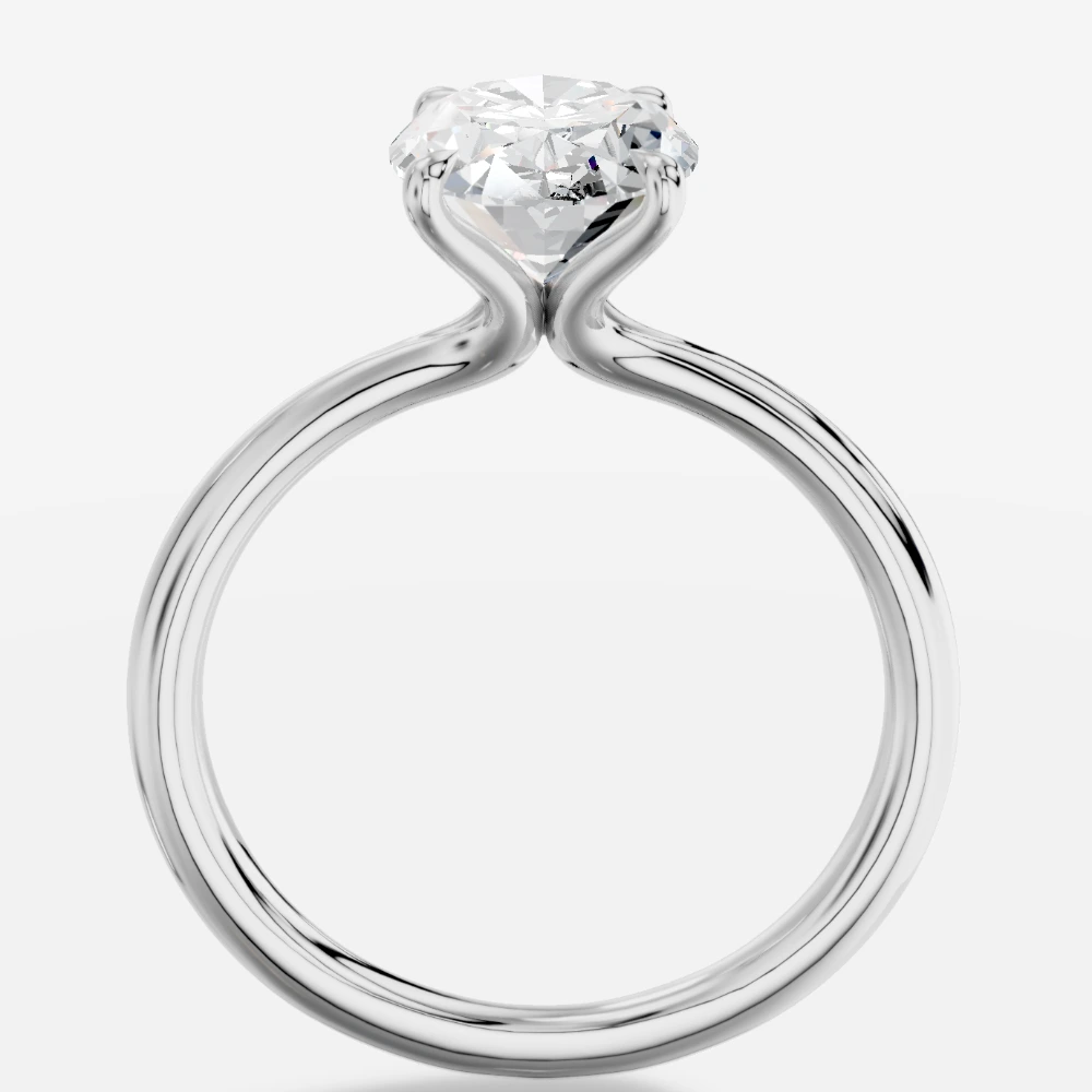 Cybele Oval Laboratuvar Pırlantası Yüzük · oval kesim · laboratuvar pırlantası yüzük · beyaz altın