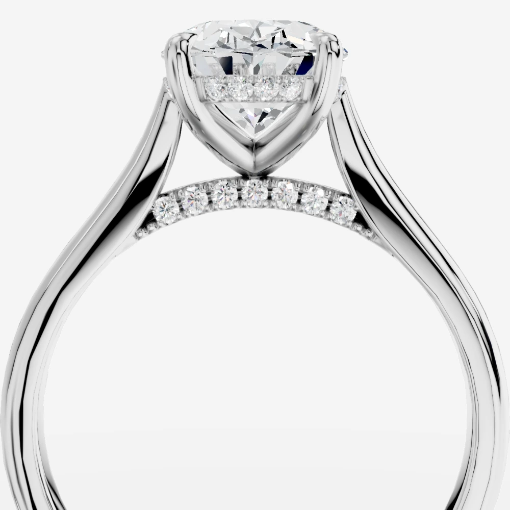 Secret Oval Lab-Grown Diamond Solitaire Ring · oval cut · lab-grown diamond ring · white gold