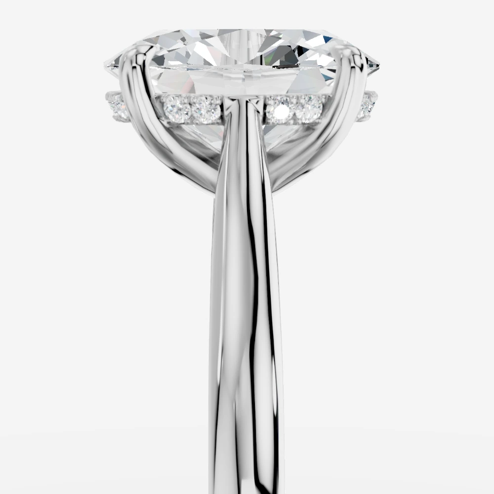 Secret Oval Lab-Grown Diamond Solitaire Ring · oval cut · lab-grown diamond ring · white gold