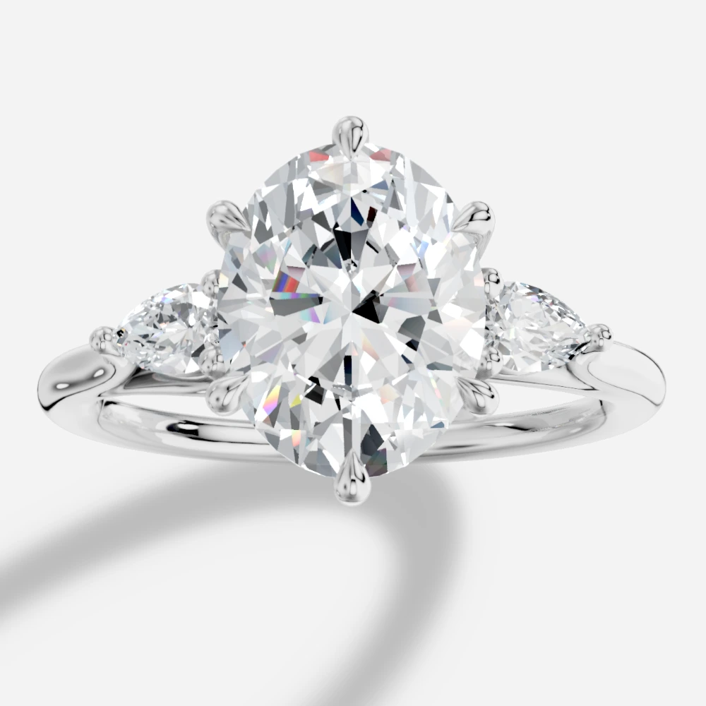 Celeste Oval-Cut Lab-Grown Diamond Ring