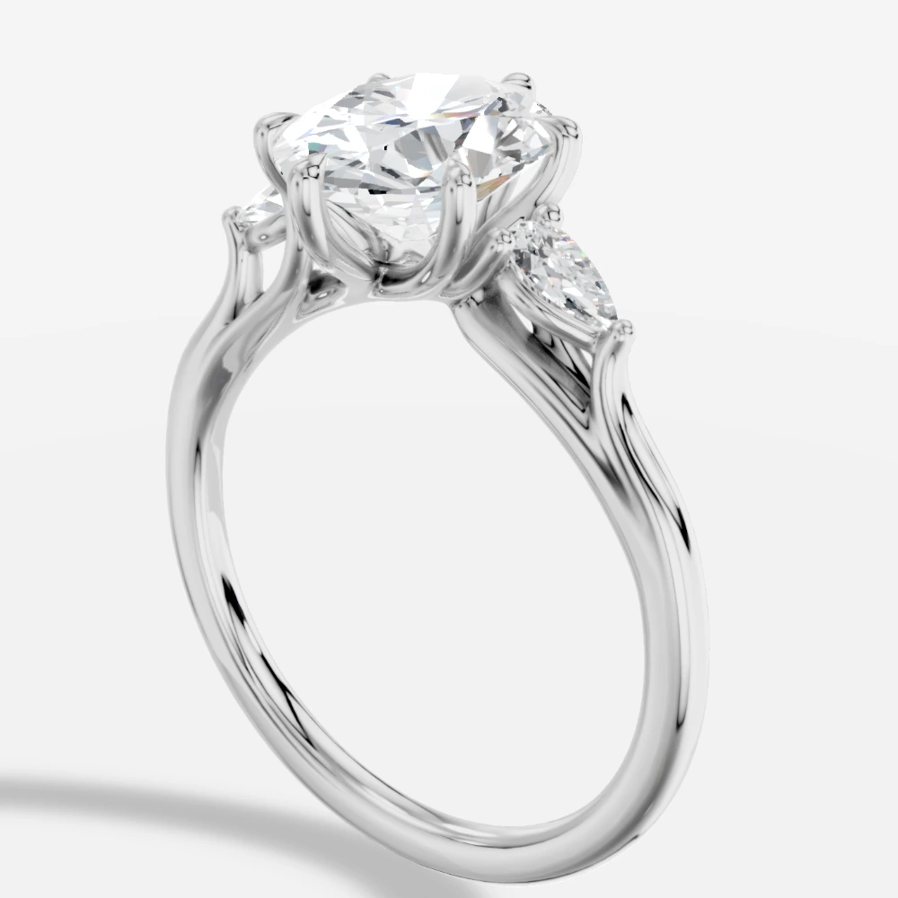 Celeste Oval Laboratuvar Pırlantası Yüzük · oval kesim · laboratuvar pırlantası yüzük · beyaz altın