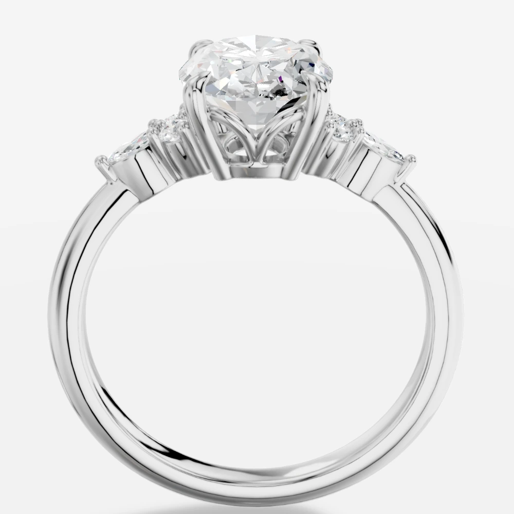 Liora Oval Lab-Grown Diamond Ring · oval cut · lab-grown diamond ring · white gold
