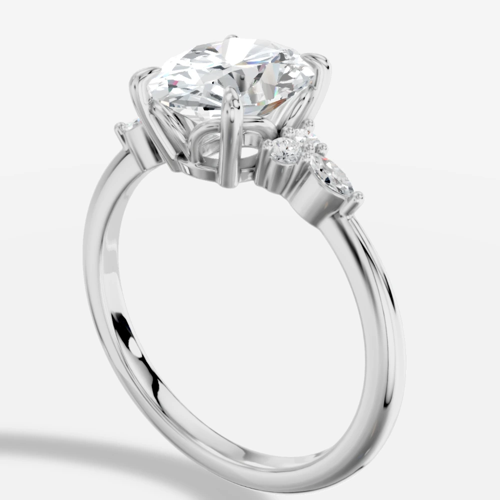 Liora Oval Lab-Grown Diamond Ring · oval cut · lab-grown diamond ring · white gold