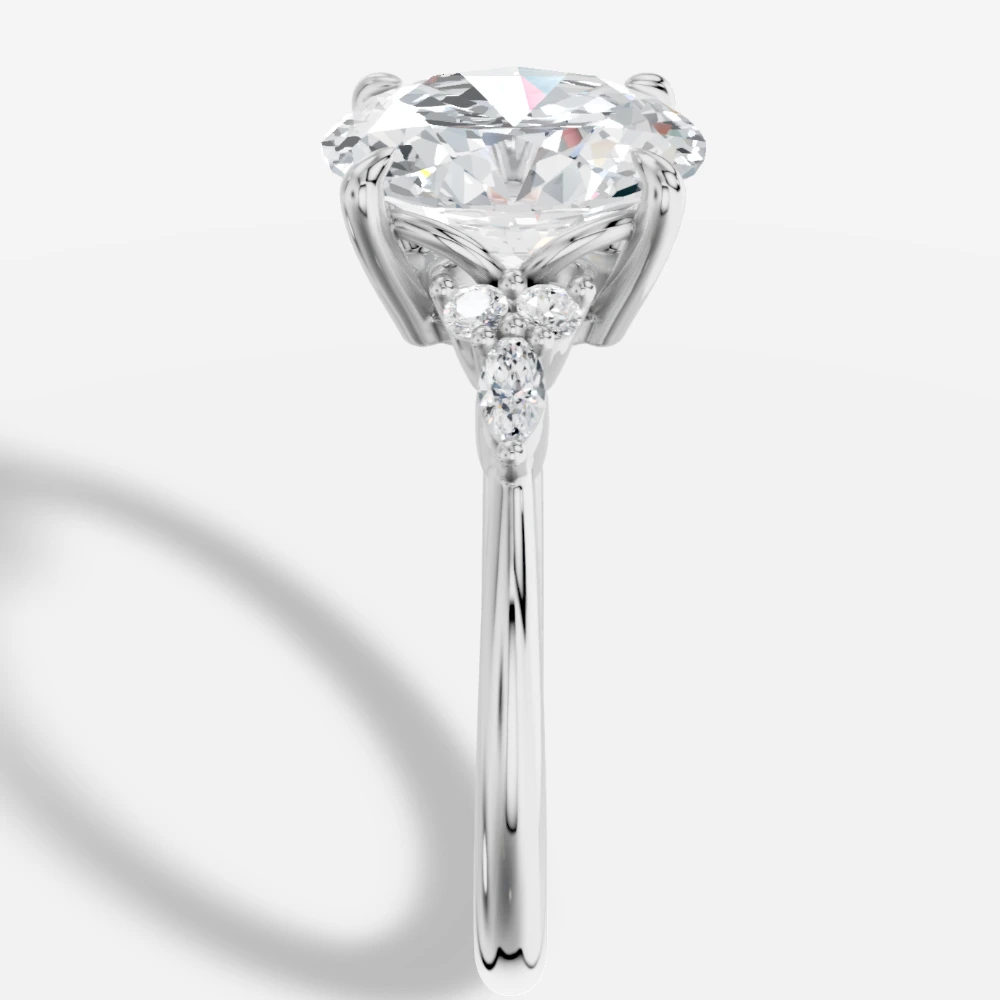 Liora Oval Lab-Grown Diamond Ring · oval cut · lab-grown diamond ring · white gold