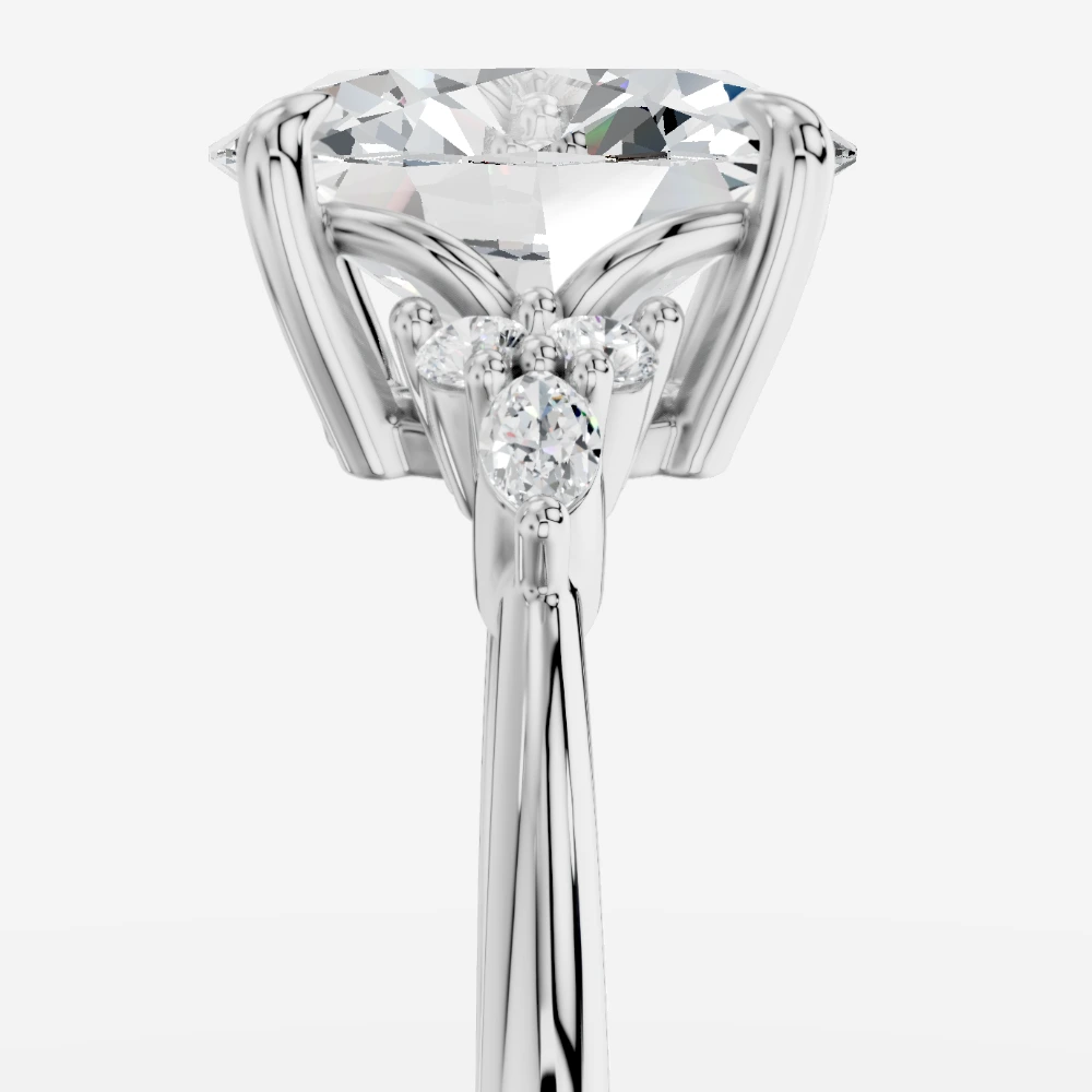 Liora Oval Lab-Grown Diamond Ring · oval cut · lab-grown diamond ring · white gold