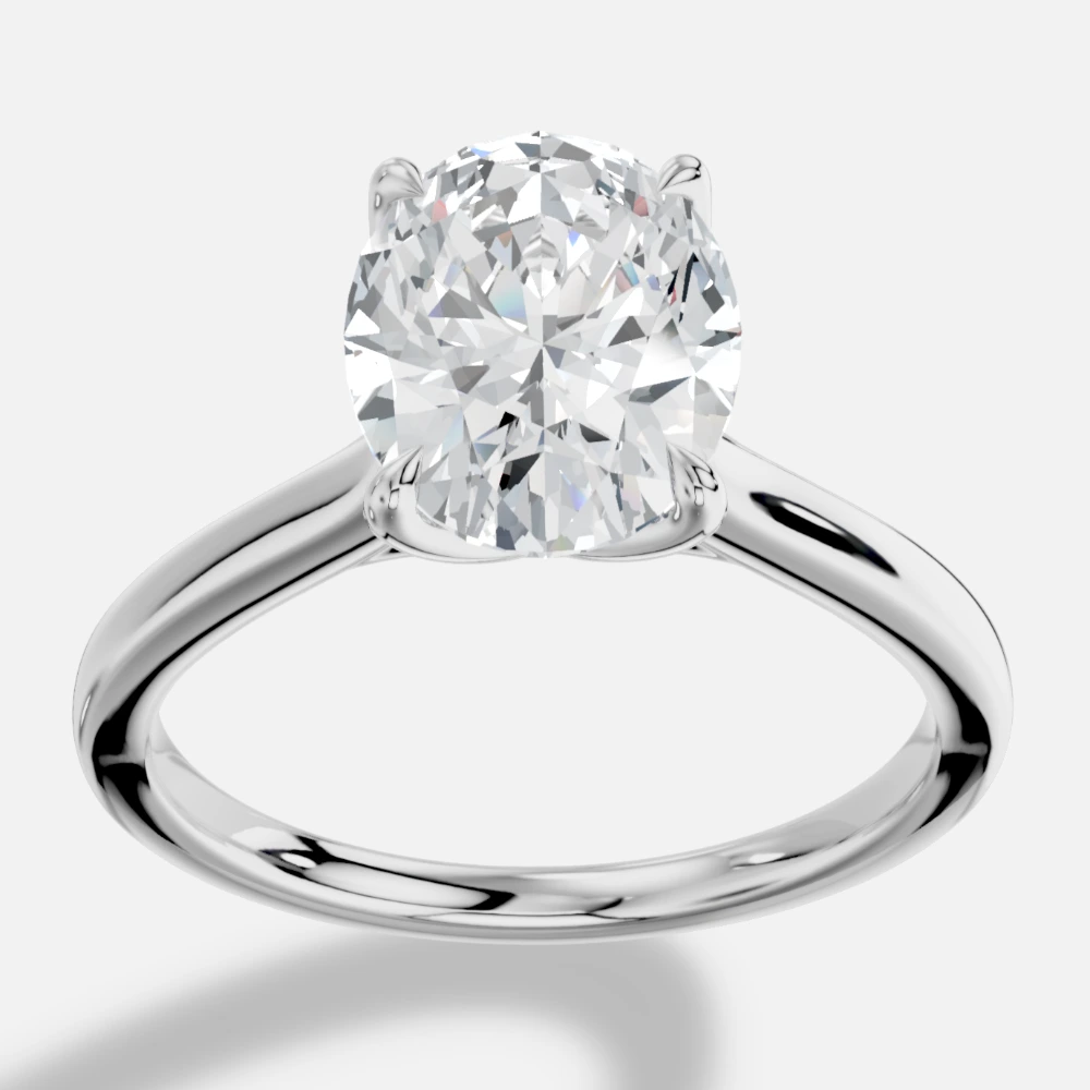 Amoria Oval Lab-Grown Diamond Solitaire Ring · oval cut · lab-grown diamond ring · white gold