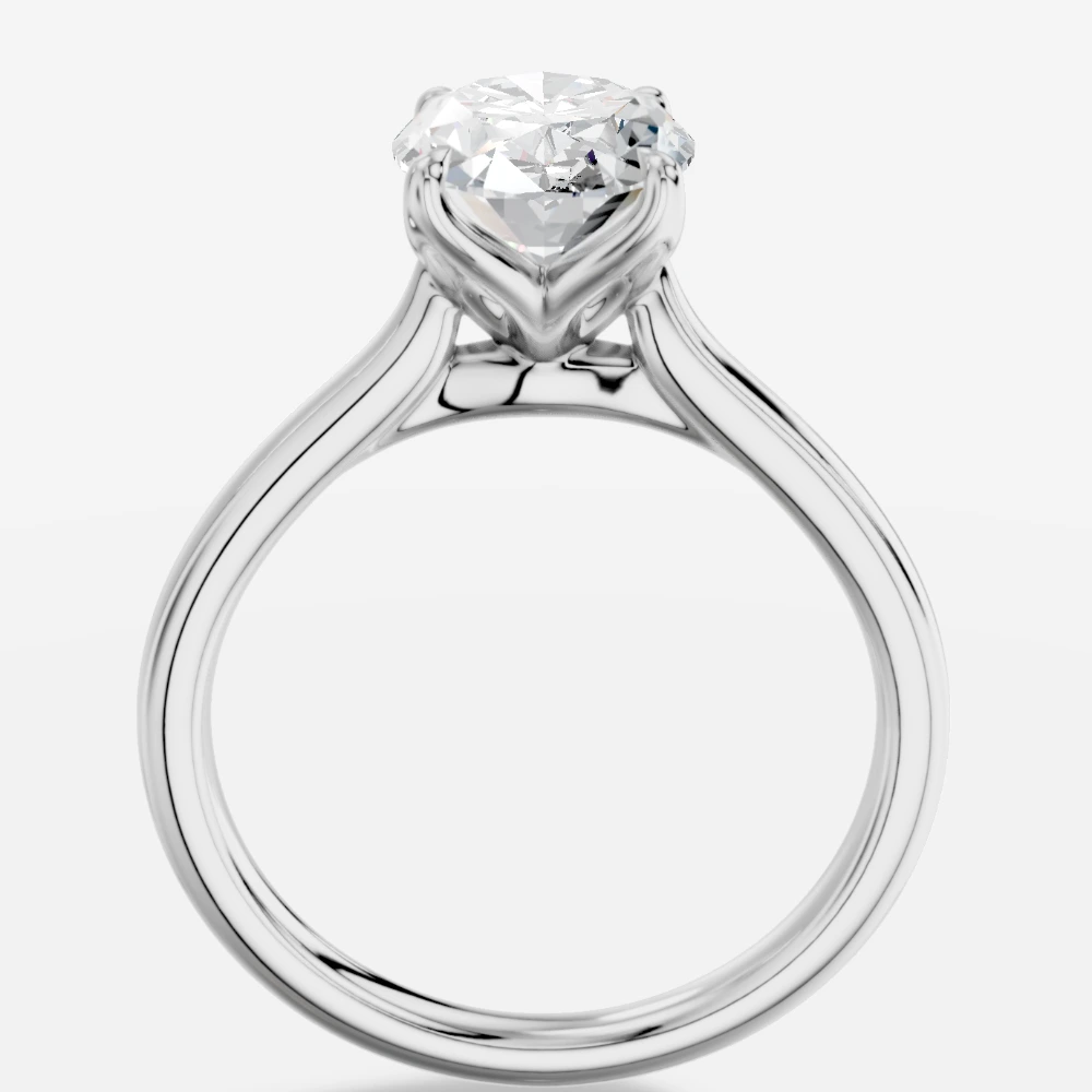 Amoria Oval Lab-Grown Diamond Solitaire Ring · oval cut · lab-grown diamond ring · white gold
