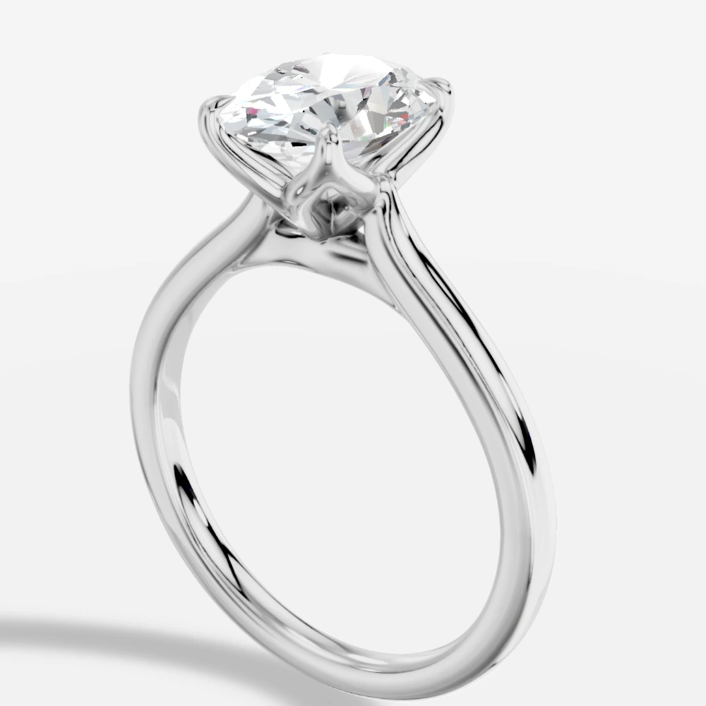 Amoria Oval Lab-Grown Diamond Solitaire Ring · oval cut · lab-grown diamond ring · white gold