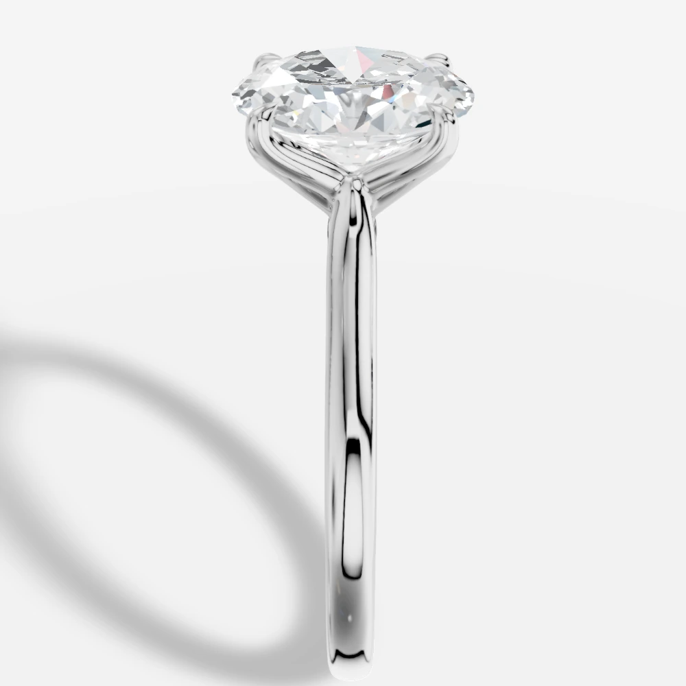 Amoria Oval Lab-Grown Diamond Solitaire Ring · oval cut · lab-grown diamond ring · white gold