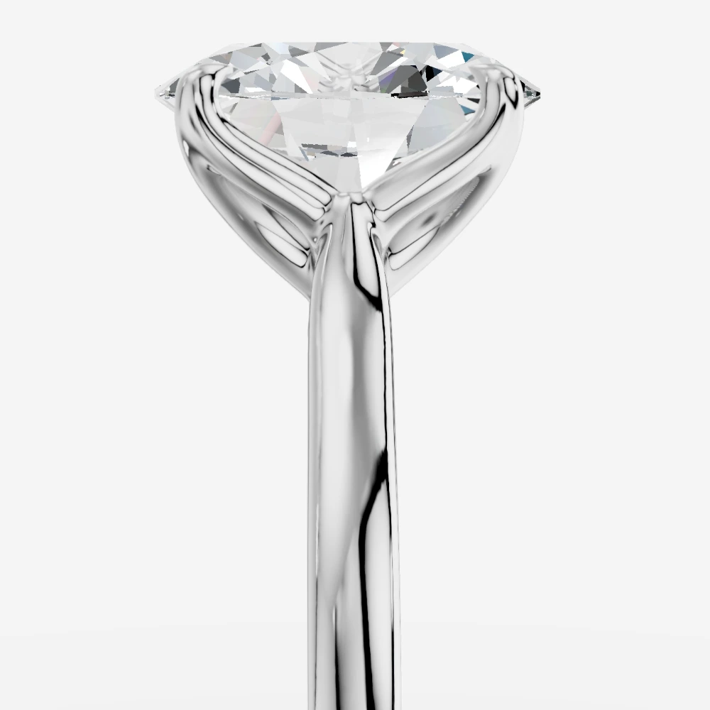 Amoria Oval Lab-Grown Diamond Solitaire Ring · oval cut · lab-grown diamond ring · white gold