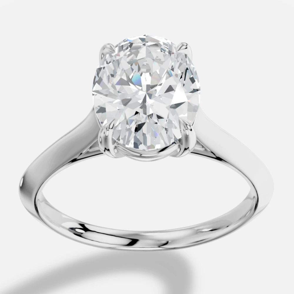 Meliora Oval Lab-Grown Diamond Ring · oval cut · lab-grown diamond ring · white gold