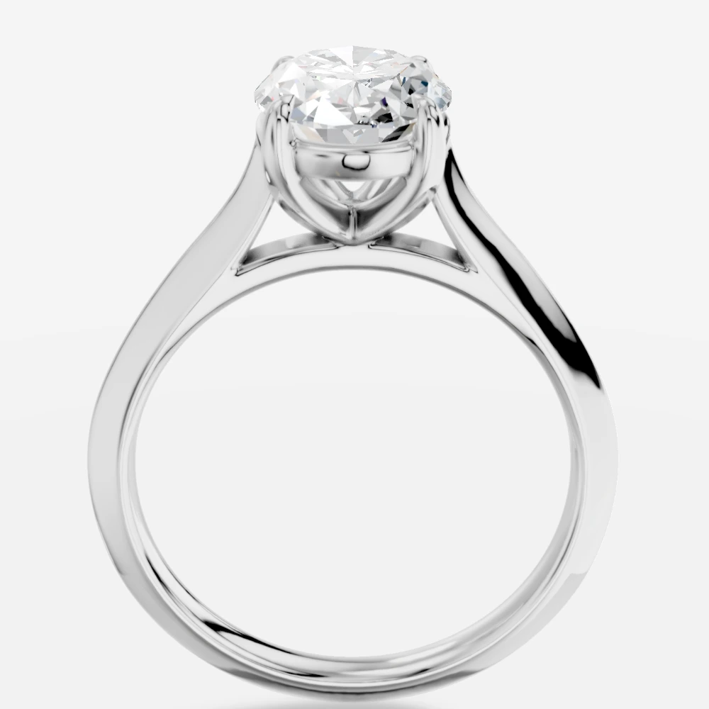 Meliora Oval Lab-Grown Diamond Ring · oval cut · lab-grown diamond ring · white gold