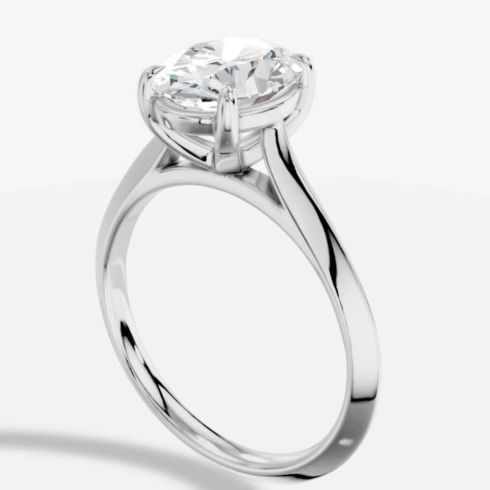 Meliora Oval Lab-Grown Diamond Ring · oval cut · lab-grown diamond ring · white gold