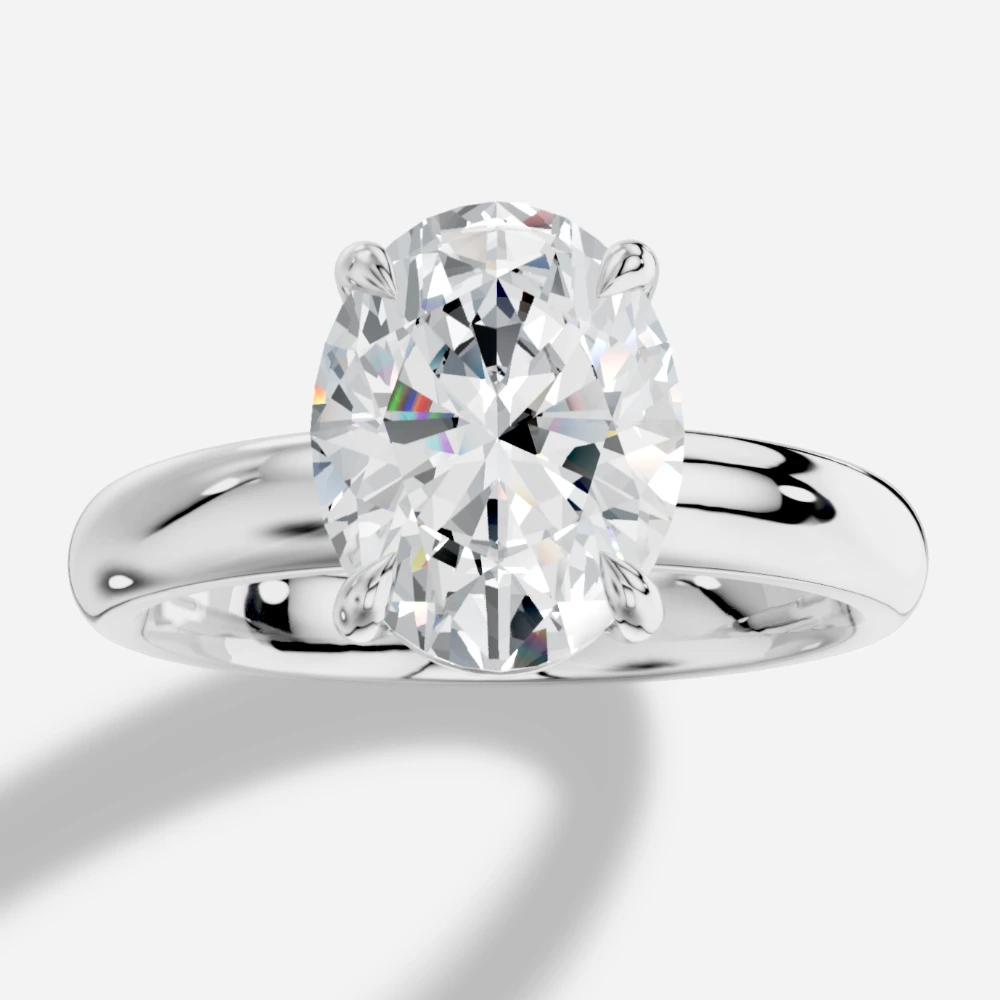 Eirene Oval-Cut Lab-Grown Diamond Ring