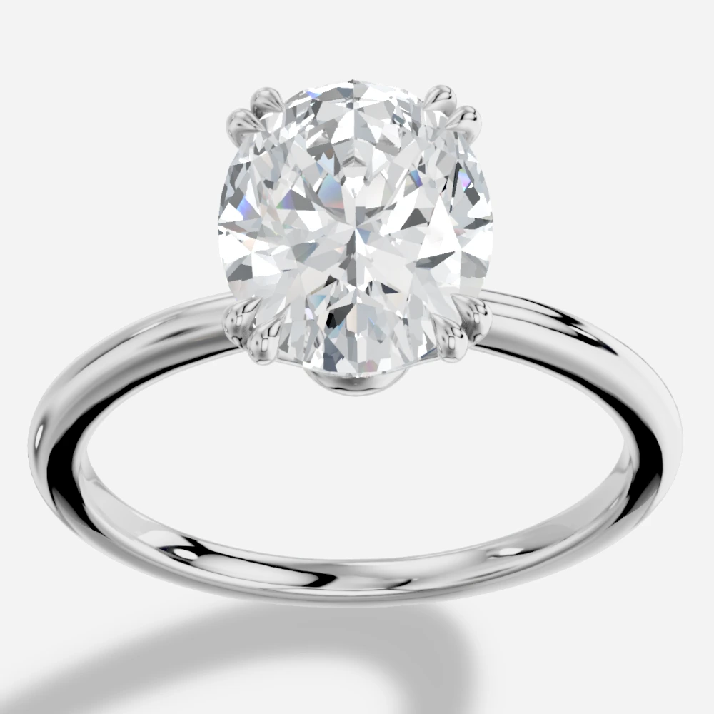 Lydia Oval Lab-Grown Diamond Ring · oval cut · lab-grown diamond ring · white gold