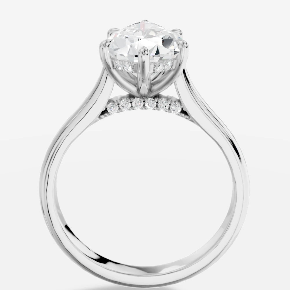 Secret Pear Lab-Grown Diamond Solitaire Ring · pear cut · lab-grown diamond ring · white gold