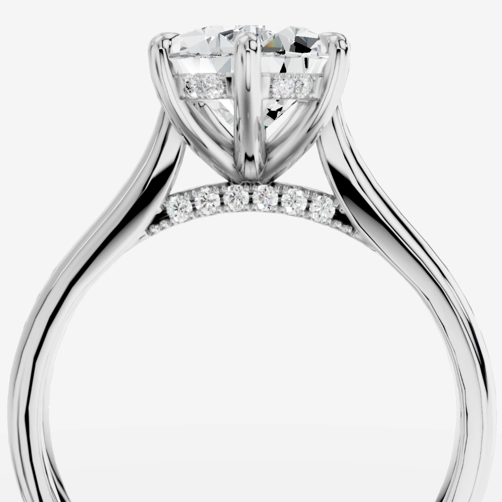Secret Pear Lab-Grown Diamond Solitaire Ring · pear cut · lab-grown diamond ring · white gold