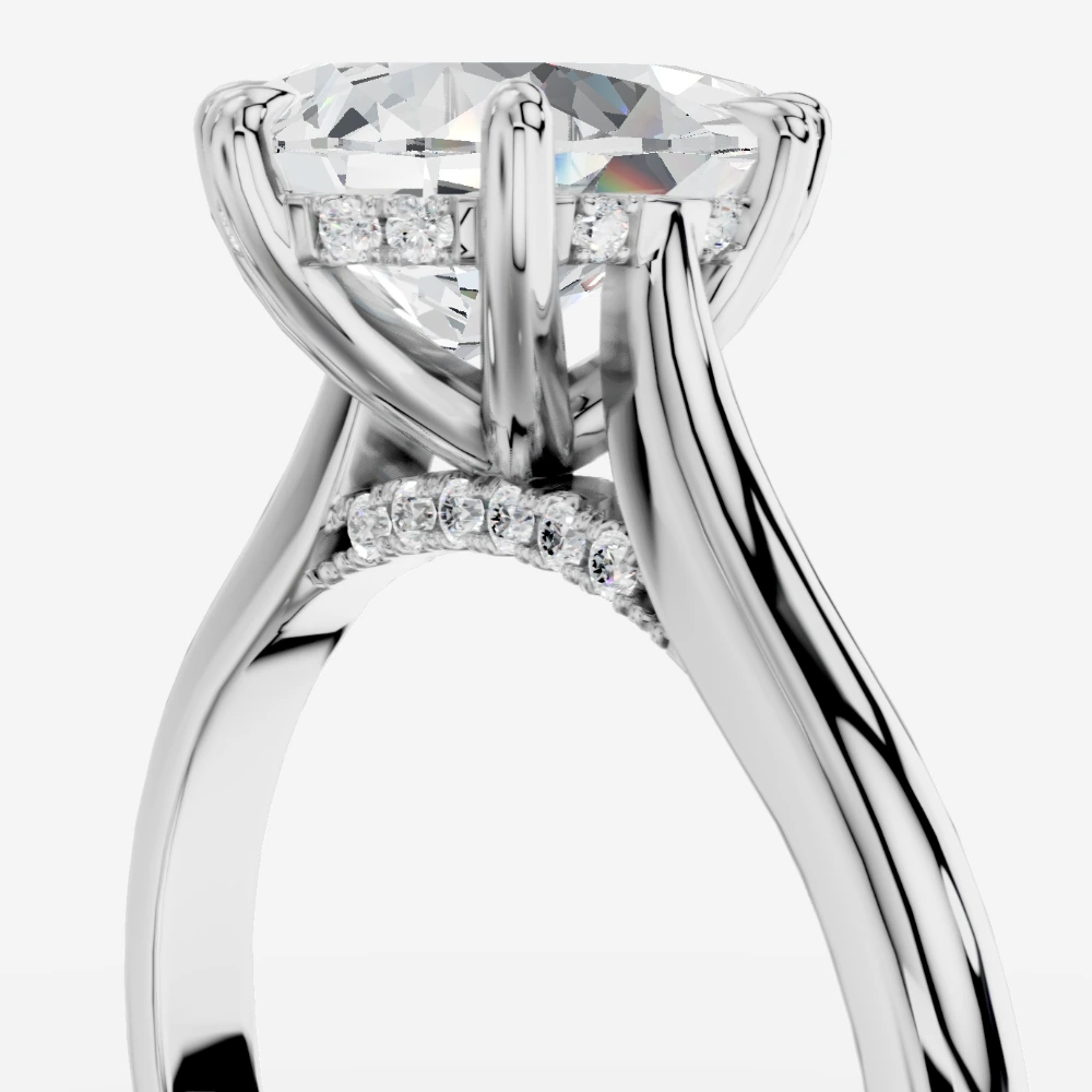 Secret Pear-Cut Lab-Grown Diamond Solitaire Ring alternate view