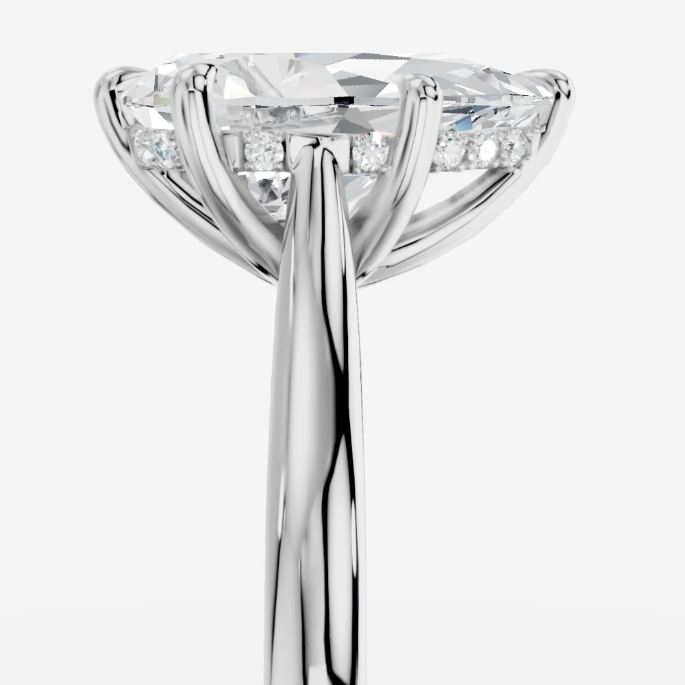 Secret Pear Lab-Grown Diamond Solitaire Ring · pear cut · lab-grown diamond ring · white gold