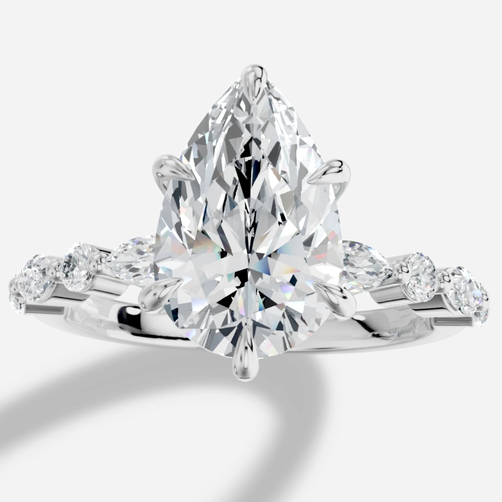 Royelle Pear-Cut Lab-Grown Diamond Ring