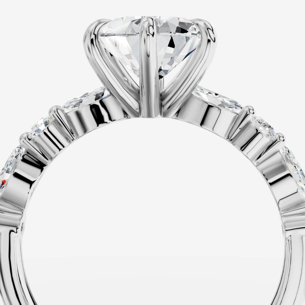 Royelle Pear Lab-Grown Diamond Ring · pear cut · lab-grown diamond ring · white gold