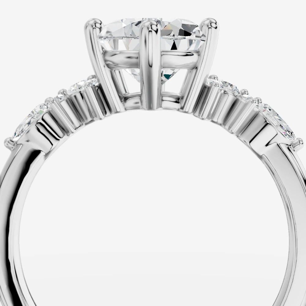 Veloria Pear Lab-Grown Diamond Ring · pear cut · lab-grown diamond ring · white gold
