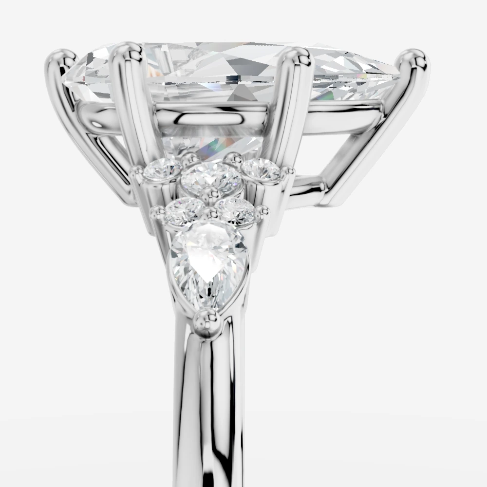Veloria Pear Lab-Grown Diamond Ring · pear cut · lab-grown diamond ring · white gold