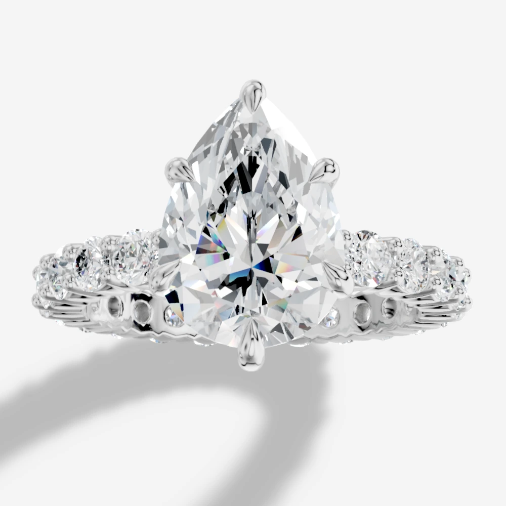 Imperial Pear-Cut Lab-Grown Diamond Ring