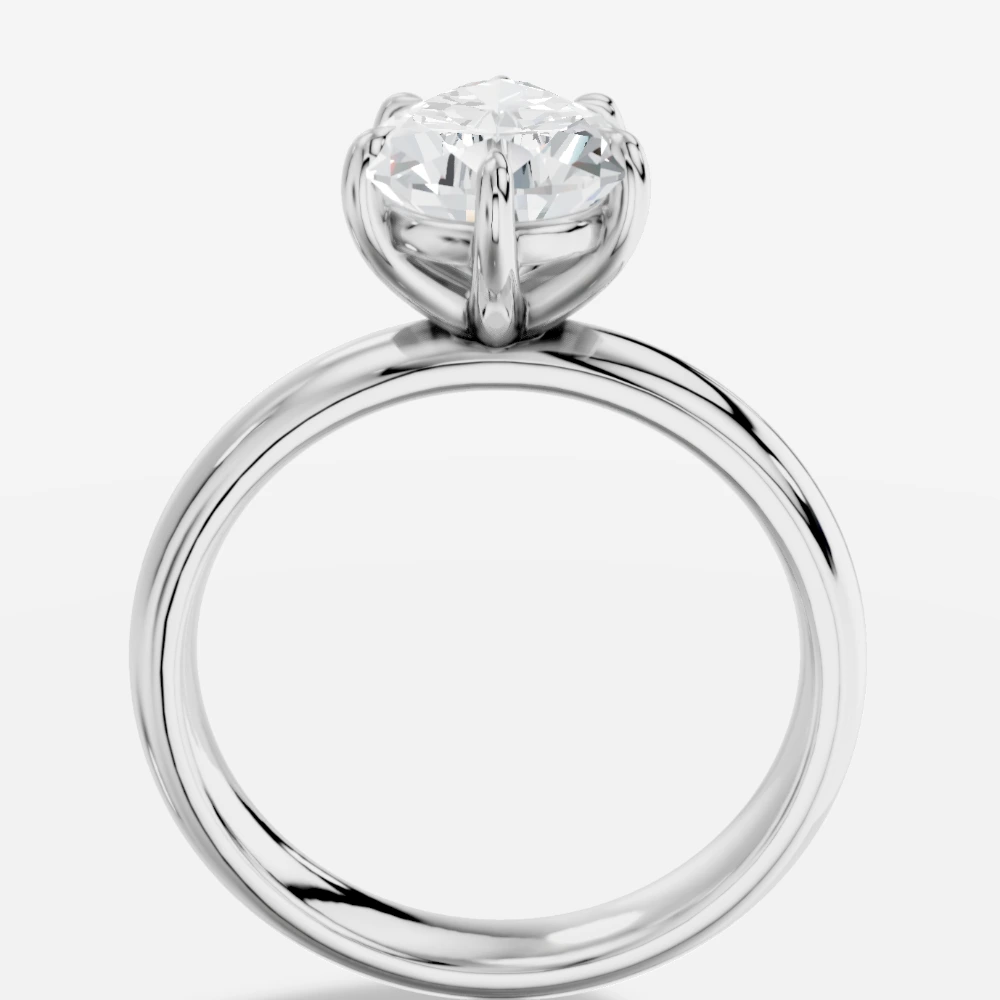 Thalia Damla Laboratuvar Pırlantası Yüzük · peervormig geslepen · lab-grown diamant ring · witgoud