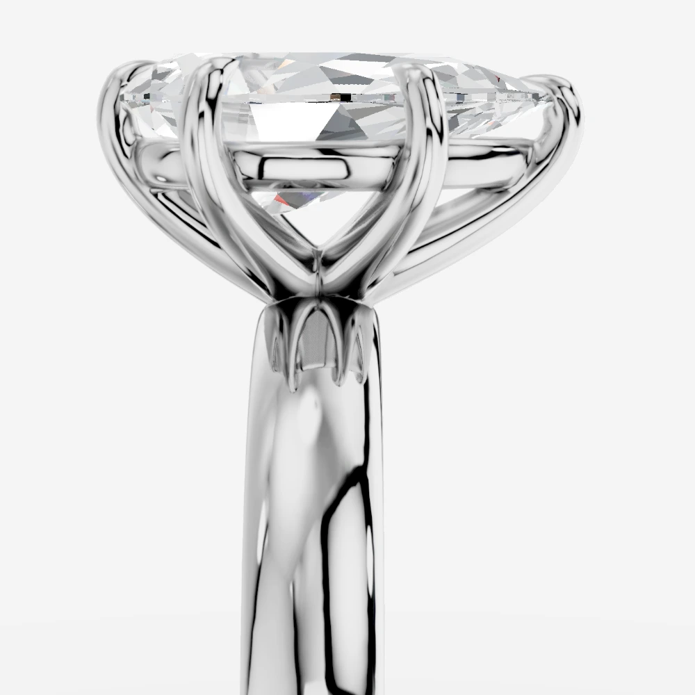 Thalia Damla Laboratuvar Pırlantası Yüzük · peervormig geslepen · lab-grown diamant ring · witgoud