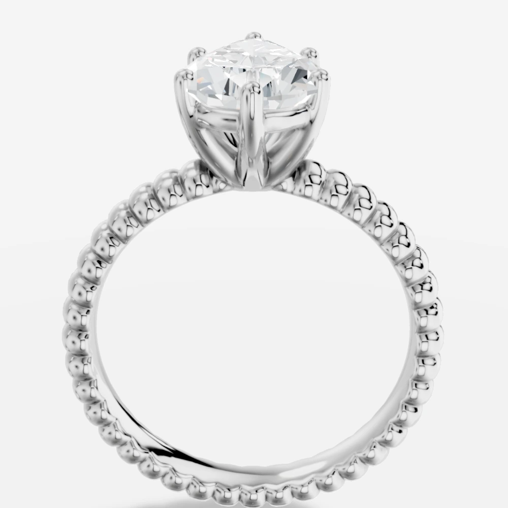 Evadra Pear Lab-Grown Diamond Ring · pear cut · lab-grown diamond ring · white gold