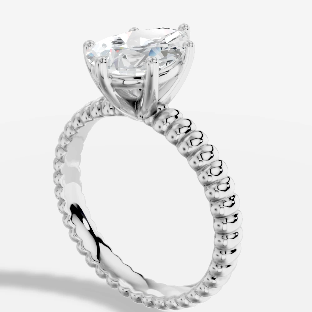 Evadra Pear Lab-Grown Diamond Ring · pear cut · lab-grown diamond ring · white gold