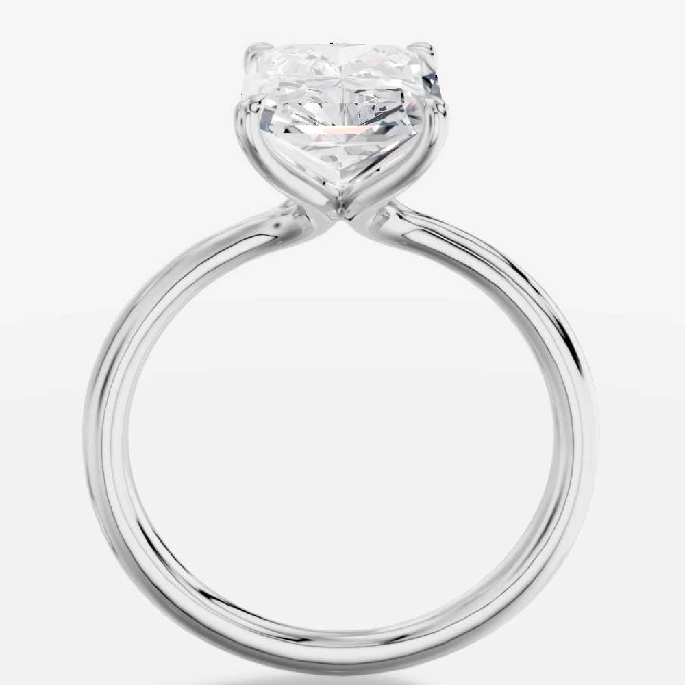 Cybele Radiant Laboratuvar Pırlantası Yüzük · taglio radiant · anello con diamante da laboratorio · oro bianco