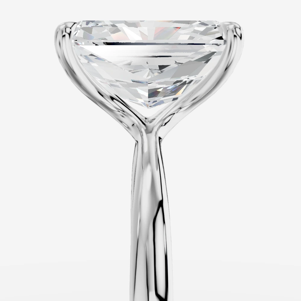 Cybele Radiant Laboratuvar Pırlantası Yüzük · taglio radiant · anello con diamante da laboratorio · oro bianco
